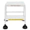 Vestil 18.5 H Steel Commercial Spring Loaded Rolling Ladder, 2 Steps LAD-2-W-P - alternate 3
